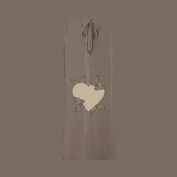 AMOUREUSE Heart Print Lounge Pants for Women